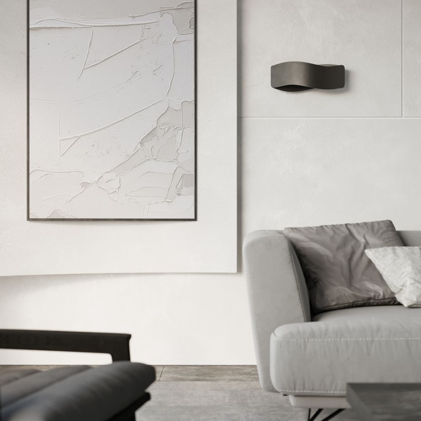 Iluminação de parede TILA 2xG9/40W/230V 40 cm preta