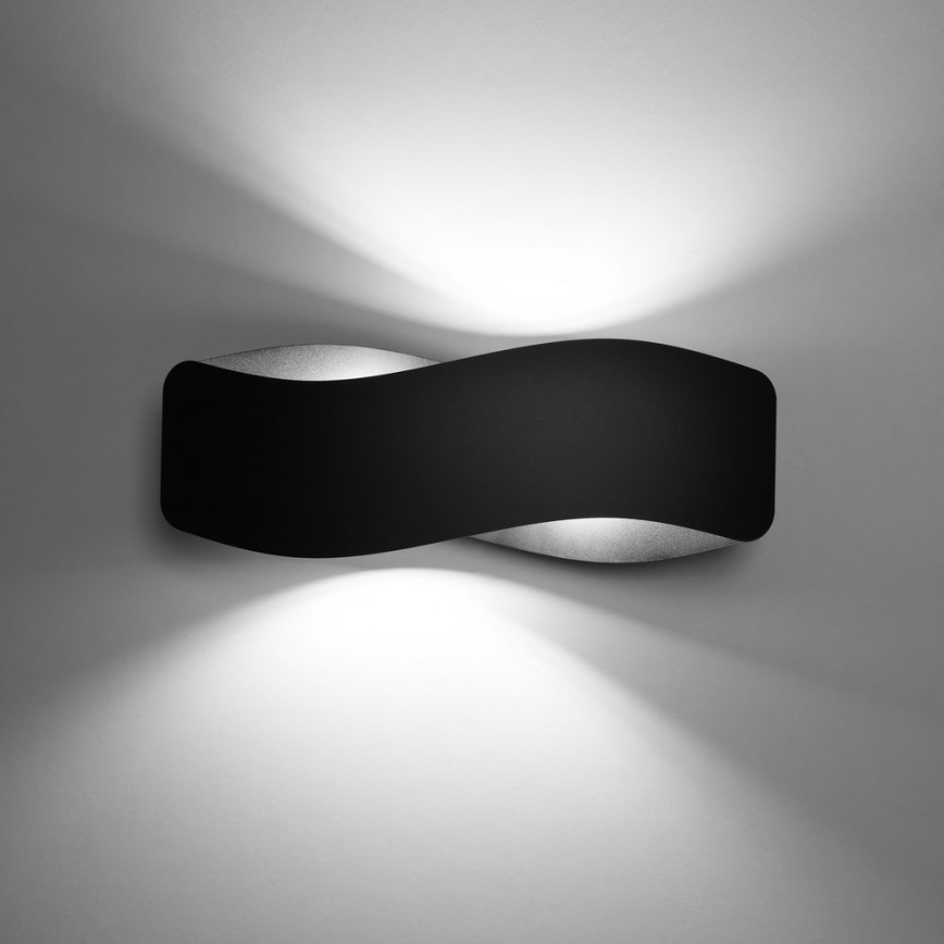 Iluminação de parede TILA 2xG9/40W/230V 40 cm preta