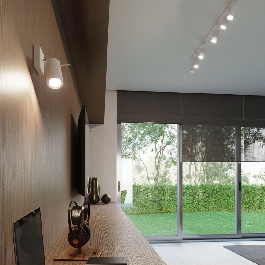 Foco de parede RING 1xGU10/10W/230V branco