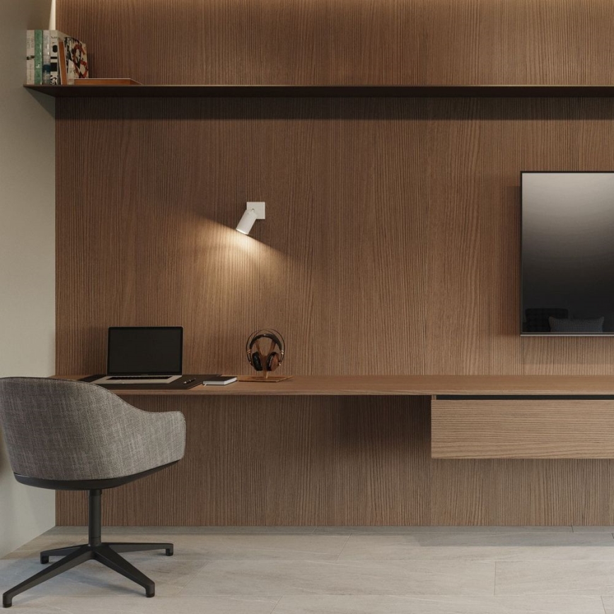 Foco de parede RING 1xGU10/10W/230V branco