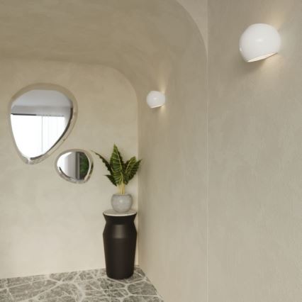 Iluminação de parede GLOBE 1xE27/60W/230V branco brilhante