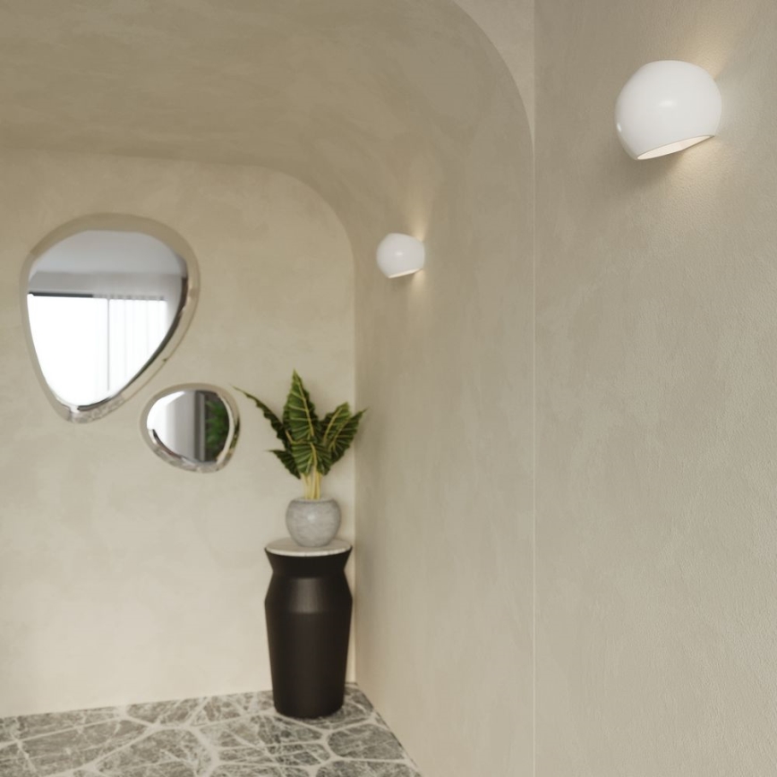 Iluminação de parede GLOBE 1xE27/60W/230V branco brilhante