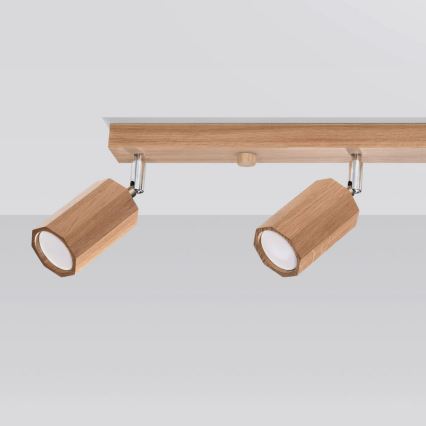 Foco ZEKE 4xGU10/40W/230V carvalho