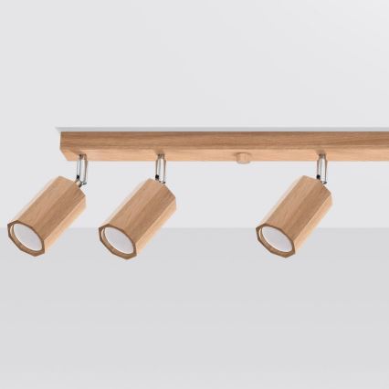 Foco ZEKE 6xGU10/40W/230V carvalho