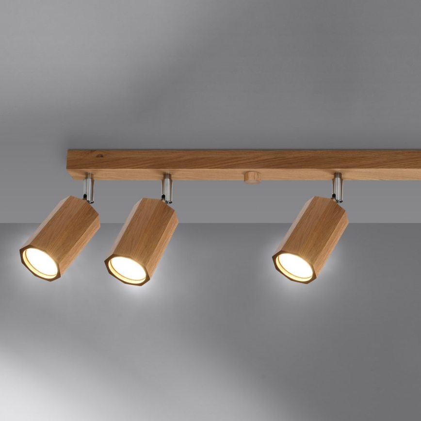 Foco ZEKE 6xGU10/40W/230V carvalho