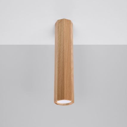 Foco ZEKE 1xGU10/40W/230V 30 cm carvalho