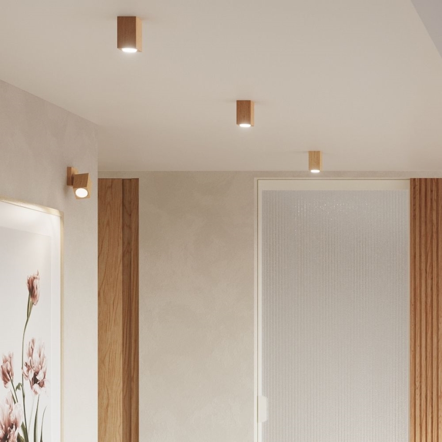 Foco de parede KEKE 1xGU10/40W/230V carvalho