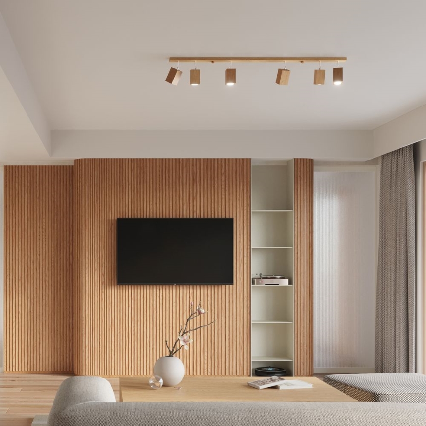 Foco KEKE 6xGU10/40W/230V carvalho