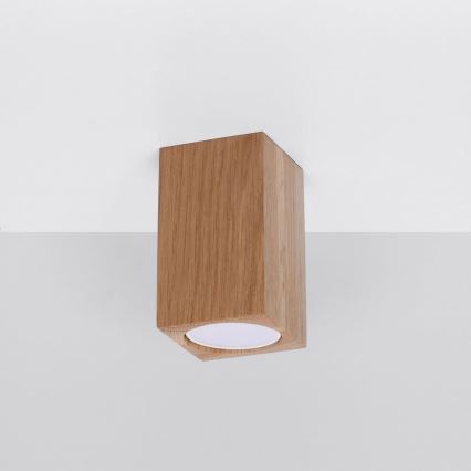 Foco KEKE 1xGU10/40W/230V 10 cm carvalho