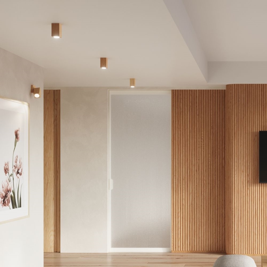 Foco KEKE 1xGU10/40W/230V 30 cm carvalho