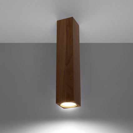 Foco KEKE 1xGU10/40W/230V 30 cm carvalho