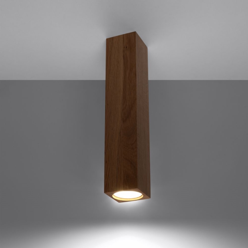 Foco KEKE 1xGU10/40W/230V 30 cm carvalho