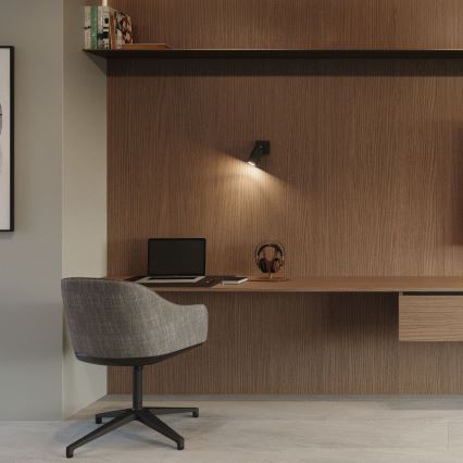 Foco de parede RING 1xGU10/10W/230V preto