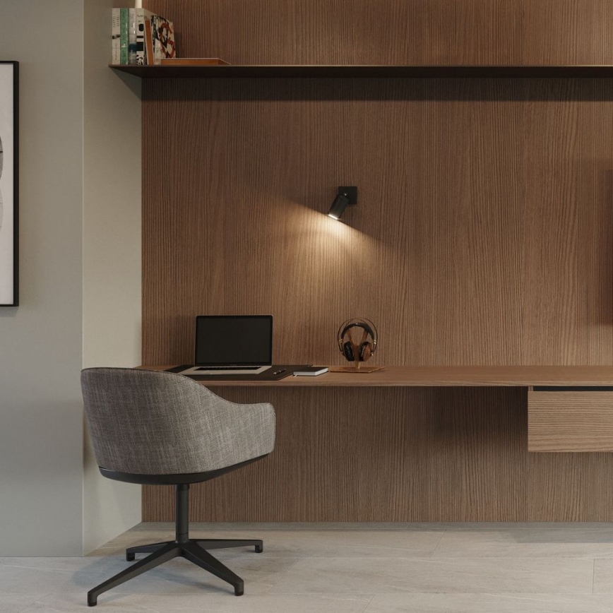 Foco de parede RING 1xGU10/10W/230V preto