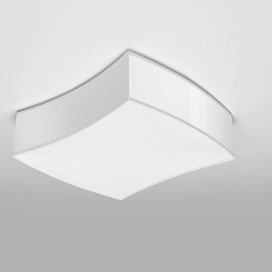 Iluminação de teto SQUARE 2xE27/60W/230V branca