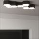 Iluminação de teto SUNDE 2xE27/60W/230V 11,5 cm preta