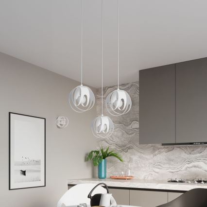 Candelabro suspenso TULOS 1xE27/60W/230V branco