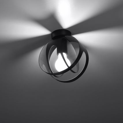 Candelabro montado à superfície TULOS 1xE27/60W/230V preto