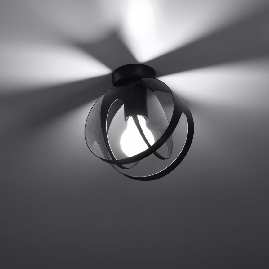 Candelabro montado à superfície TULOS 1xE27/60W/230V preto