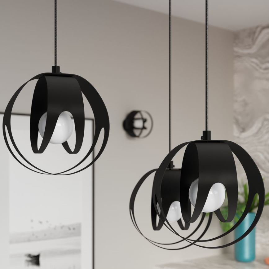 Candelabro montado à superfície TULOS 1xE27/60W/230V preto
