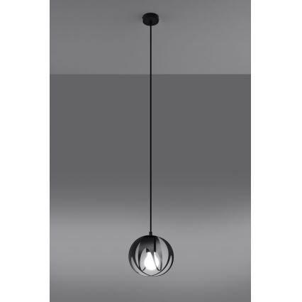 Candelabro suspenso TULOS 1xE27/60W/230V preto