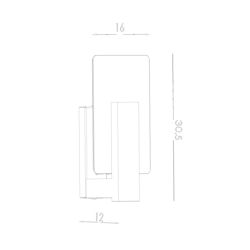 Aplique de parede LAPPO 1xE14/10W/230V branco