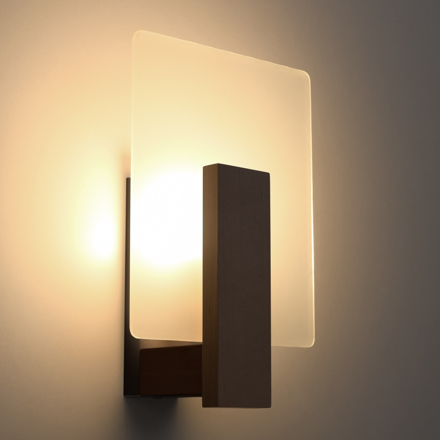 Aplique de parede LAPPO 1xE14/10W/230V wengué