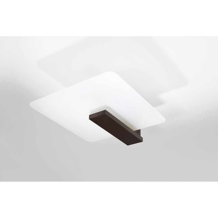 Candeeiro de tecto LAPPO 2xE27/15W/230V wengué