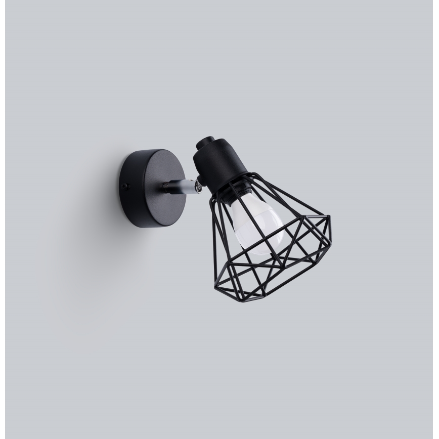 Luminária de parede ARTEMIS 1xE14/40W/230V preta