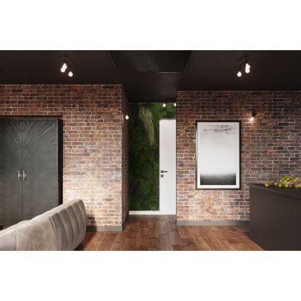 Luminária de teto FORNES 2xE27/60W/230V preta