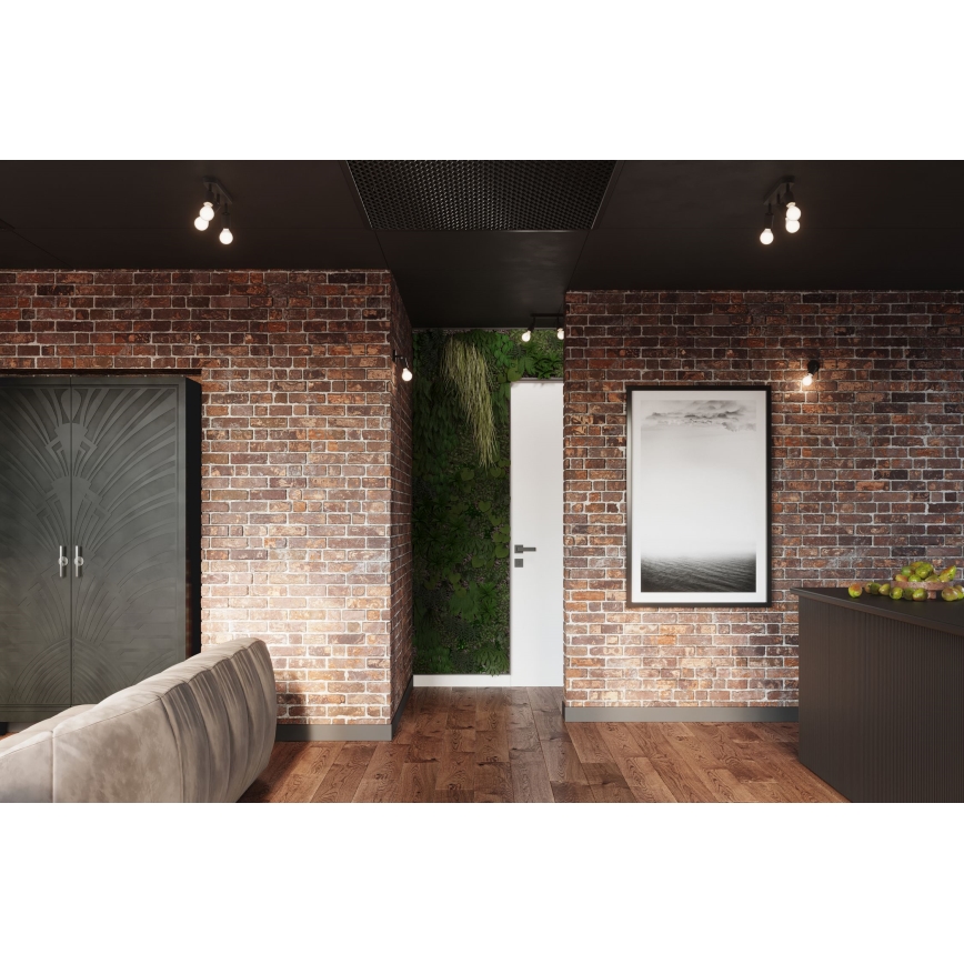Luminária de teto FORNES 2xE27/60W/230V preta