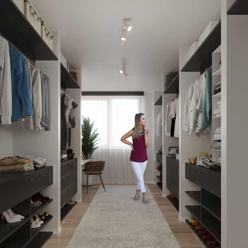 Spot de teto LEMMI 2xGU10/40W/230V branco