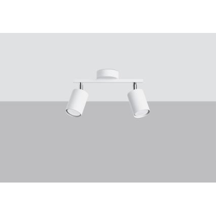 Spot de teto LEMMI 2xGU10/40W/230V branco