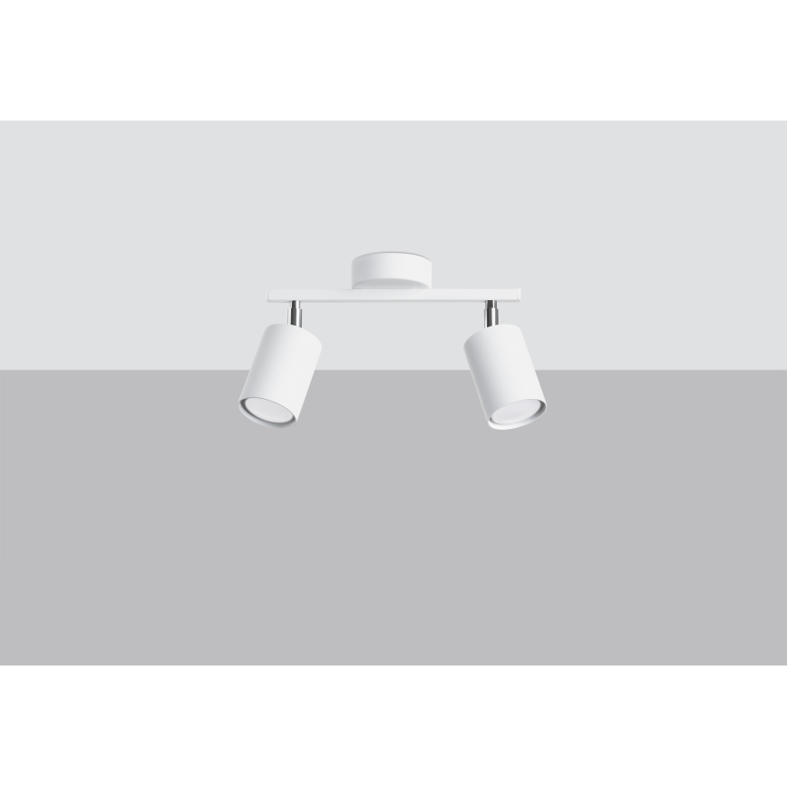 Spot de teto LEMMI 2xGU10/40W/230V branco