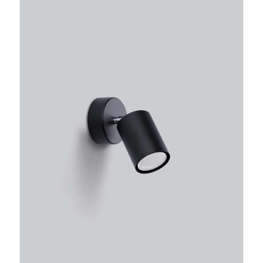 Luminária de parede direcionável LEMMI 1xGU10/40W/230V preta