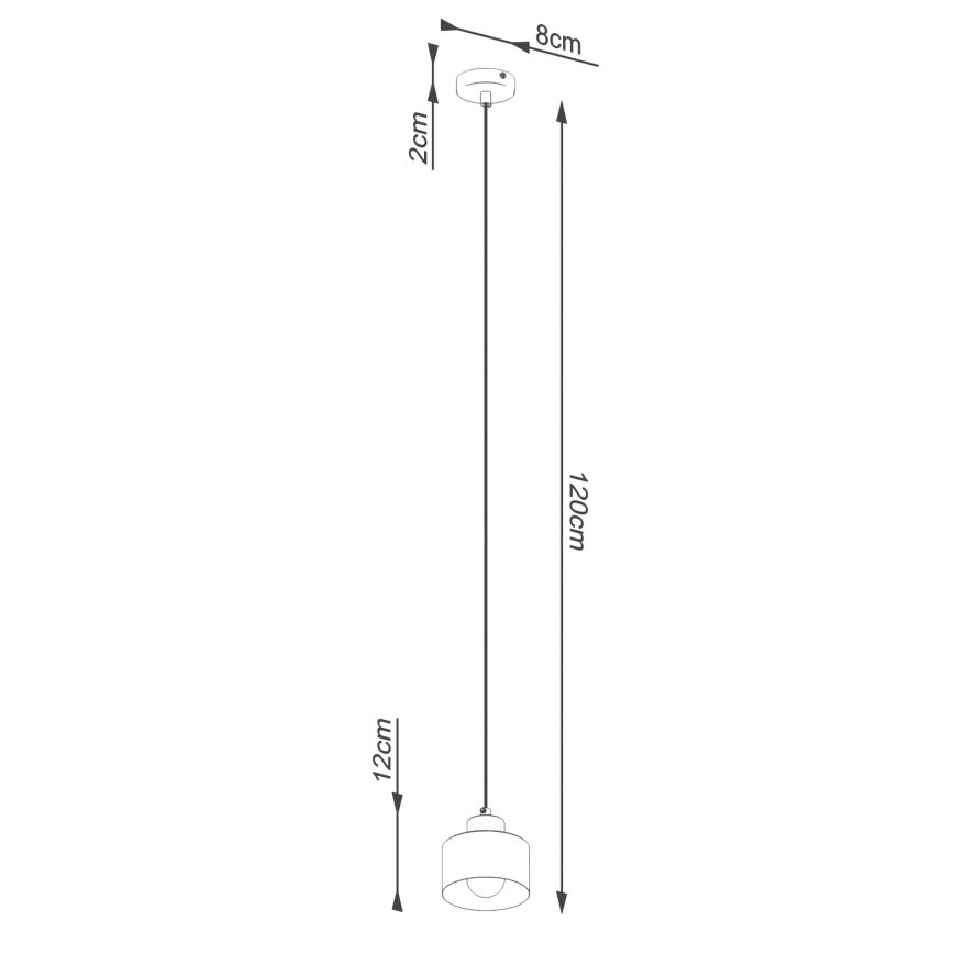 Candeeiro de teto suspenso SAVAR 1xE27/60W/230V preto