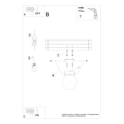 Luminária de teto YOLI 1xG9/12W/230V preta
