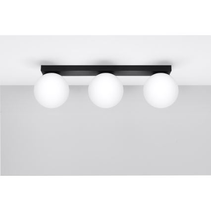 Luminária de teto YOLI 3xG9/12W/230V preta