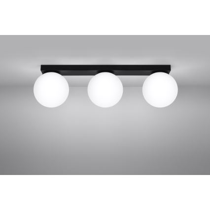Luminária de teto YOLI 3xG9/12W/230V preta