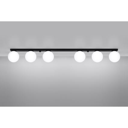 Luminária de teto YOLI 6xG9/12W/230V preta