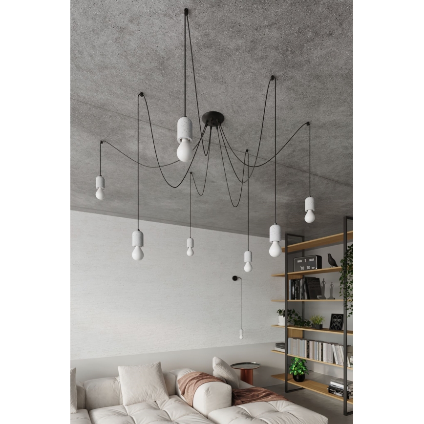 Candeeiro de parede NESO 1xE27/15W/230V betão