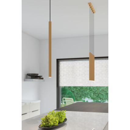 Candelabro suspenso PASTELO 3xG9/8W/230V dourada