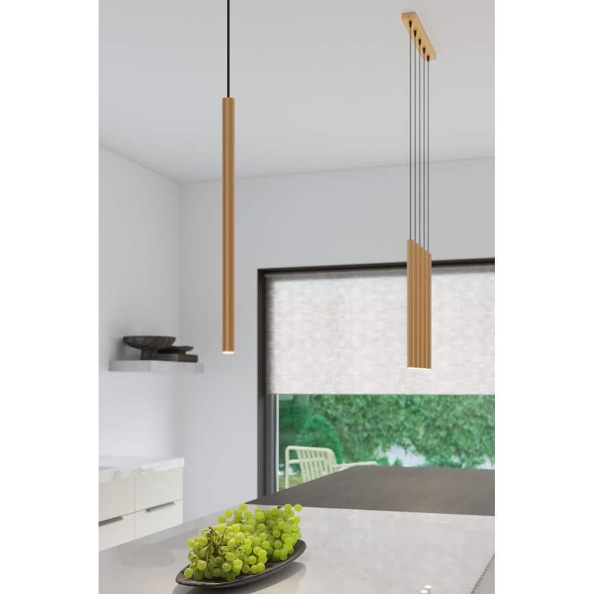 Candelabro suspenso PASTELO 3xG9/8W/230V dourada