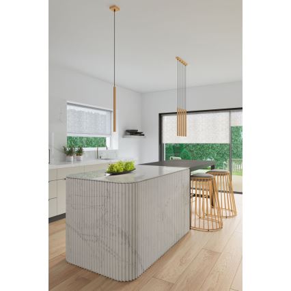 Candelabro suspenso PASTELO 3xG9/8W/230V dourada