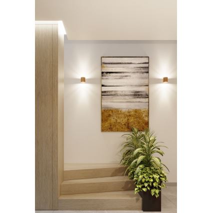 Foco de parede ORBIS 1xG9/8W/230V dourada