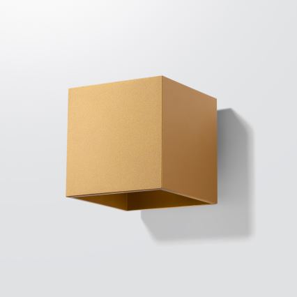 Foco de parede QUAD 1xG9/8W/230V dourada