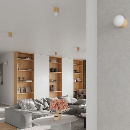 Foco de parede BOOMO 1xG9/8W/230V faia