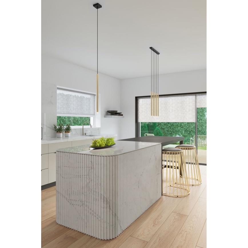 Candelabro suspenso PASTELO 1xG9/8W/230V dourada