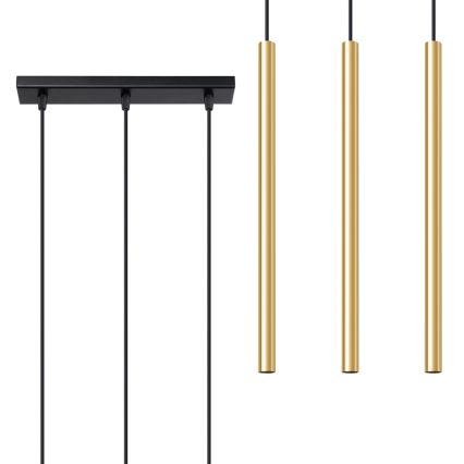 Candelabro suspenso PASTELO 3xG9/8W/230V dourada