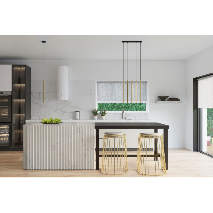 Candelabro suspenso PASTELO 5xG9/8W/230V dourada